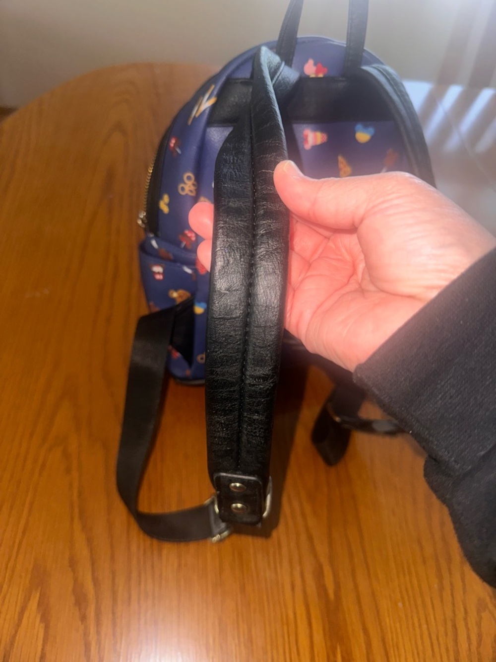 Loungefly Disney Parks Snacks Icons Navy Mini Backpack Used One Size Rare - Picture 9 of 15